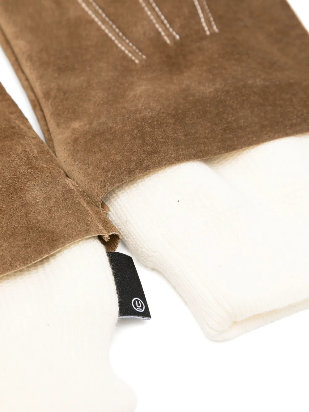 Undercover suede gloves - Brown