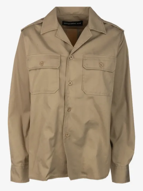 Department 5 camisa con bolsillo de parche