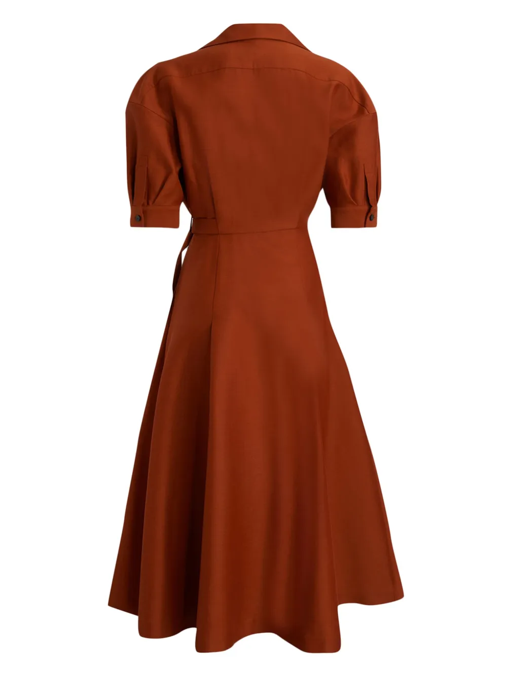 Mantu flared midi dress - Rood