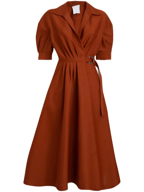 Mantu vestido midi con diseño acampanado