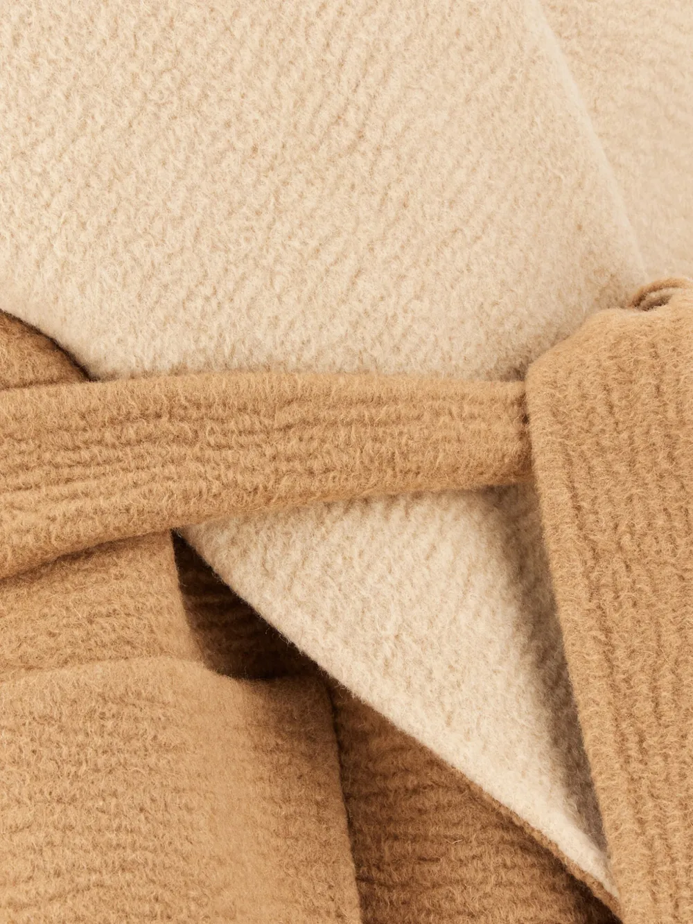 Max Mara Omkeerbare wollen jas Beige