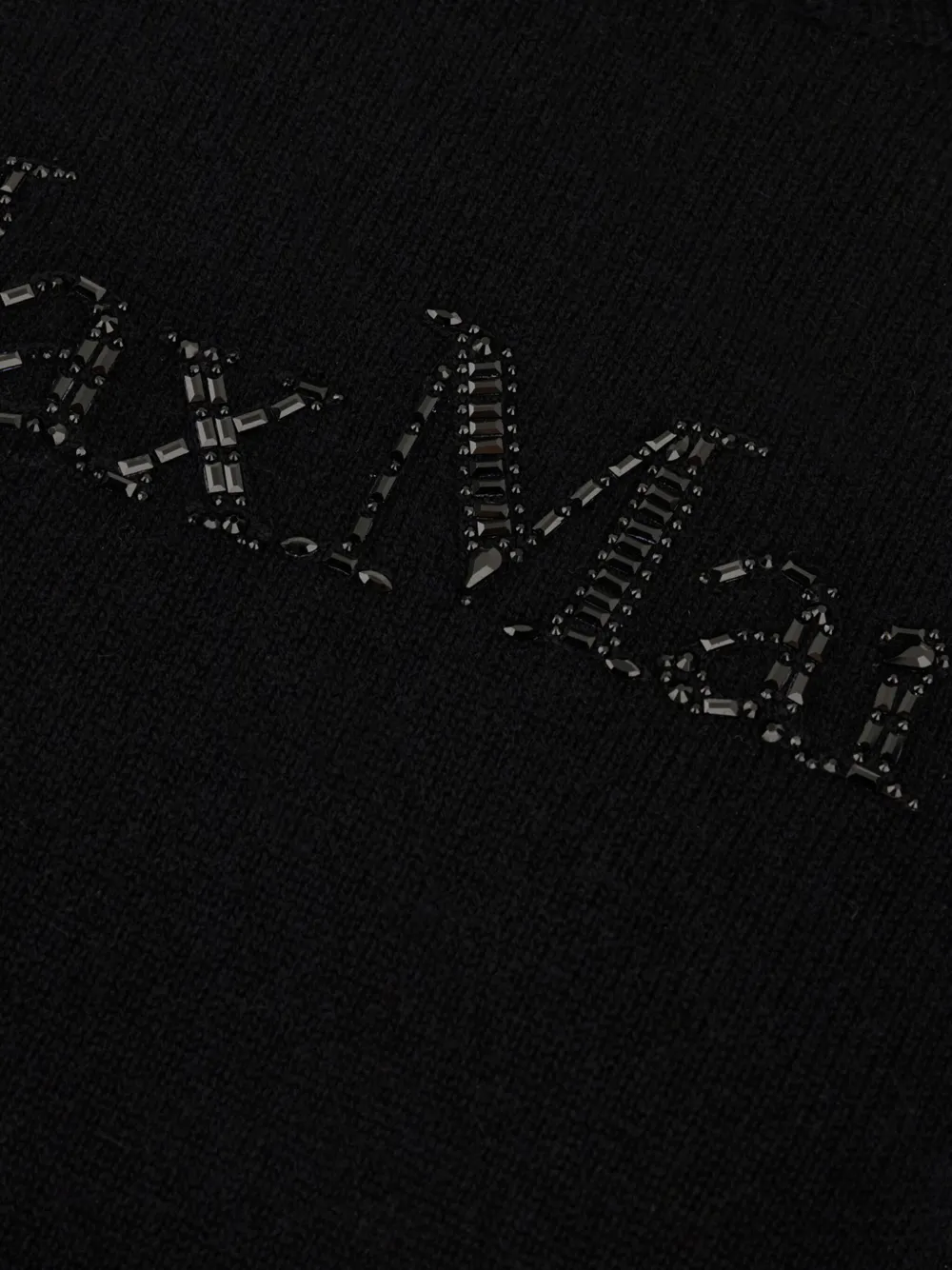 Max Mara Trui met geborduurd logo Zwart