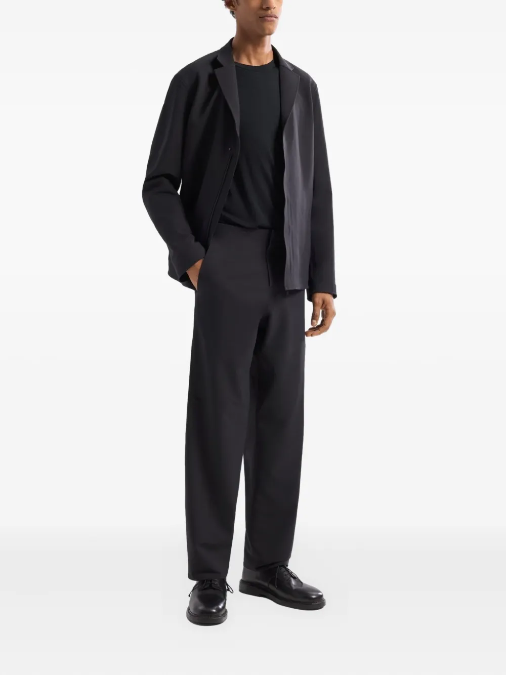 Veilance Spere shirtjack met gekerfde revers Zwart