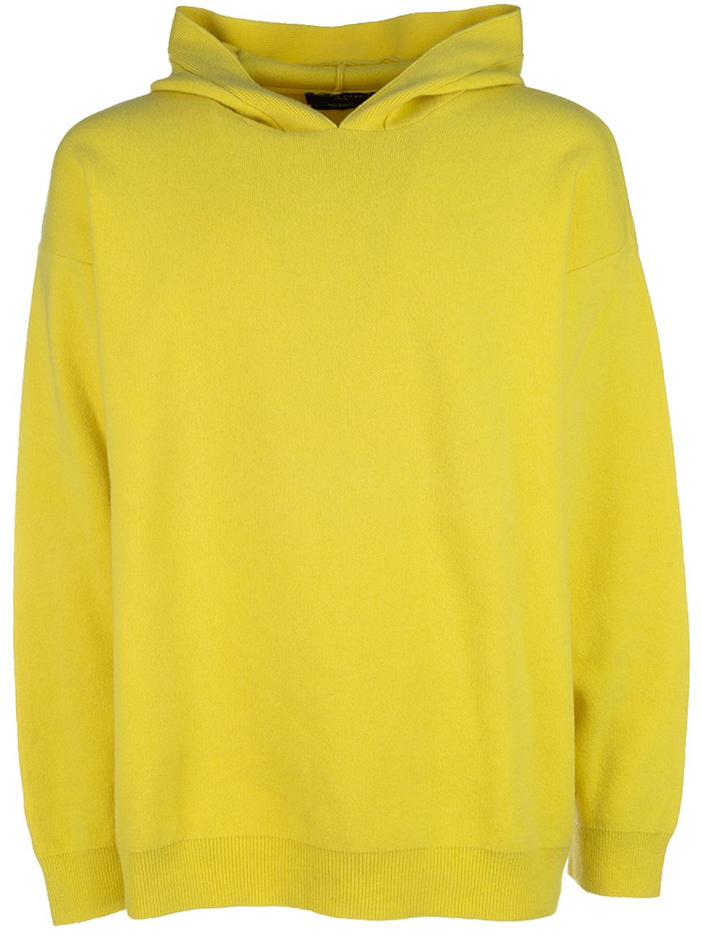 Daniele Fiesoli fine-knit hoodie - Yellow