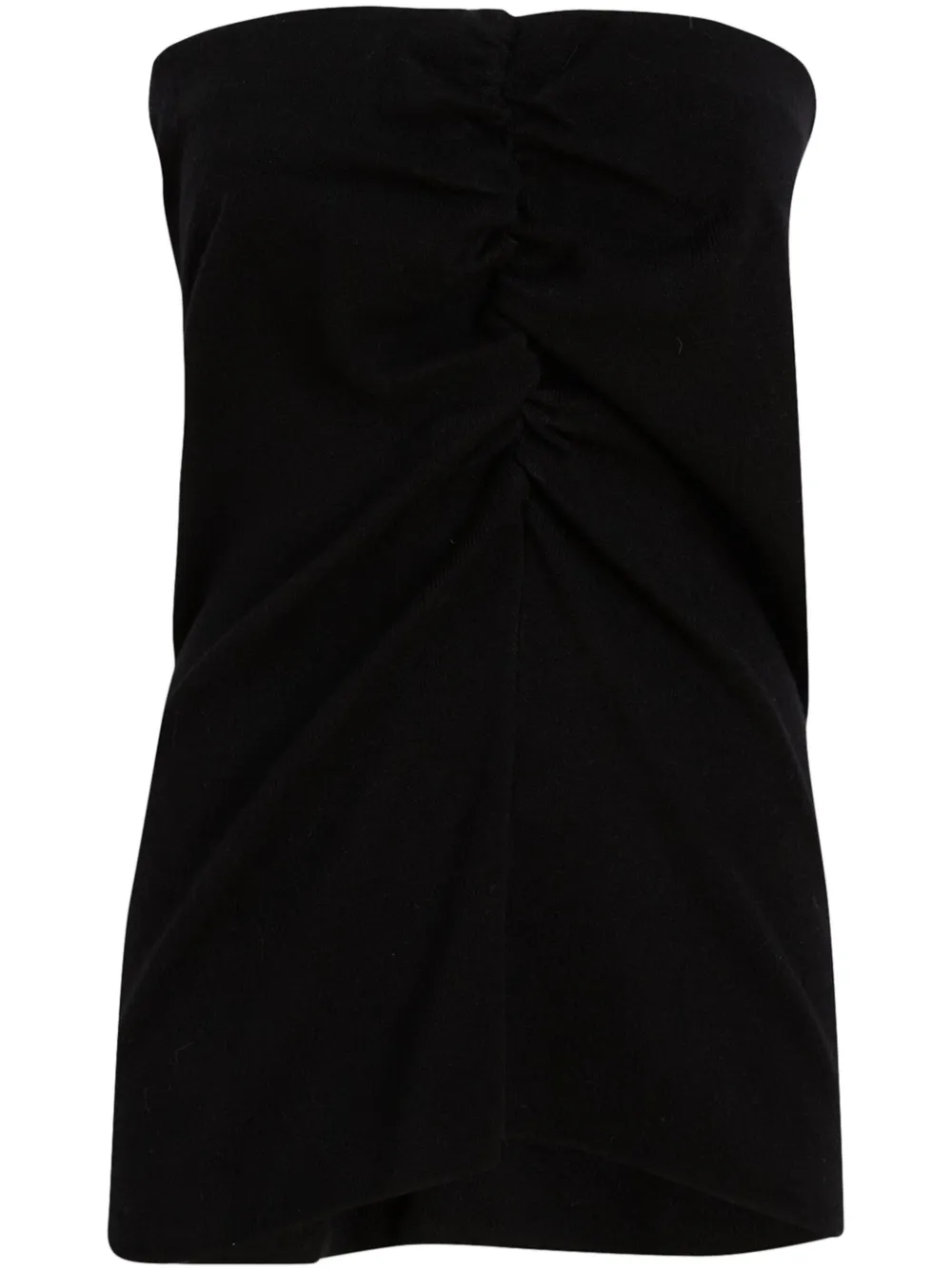 Akep Ruched Tube Top In Black