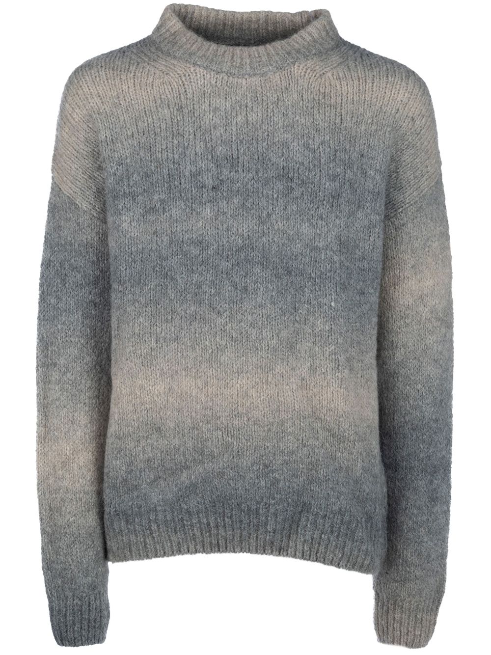 Gant gradient crew-neck jumper - Grey