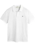 Gant logo-embroidered polo shirt - White