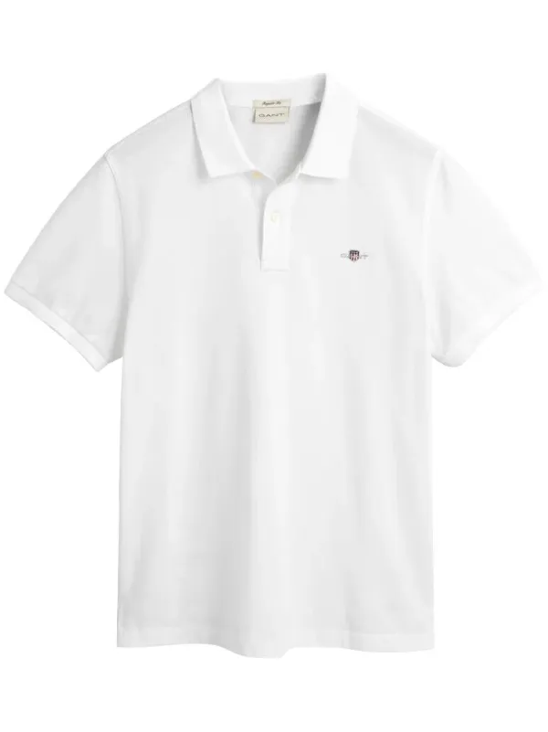 Gant logo-embroidered Polo Shirt White FARFETCH HU