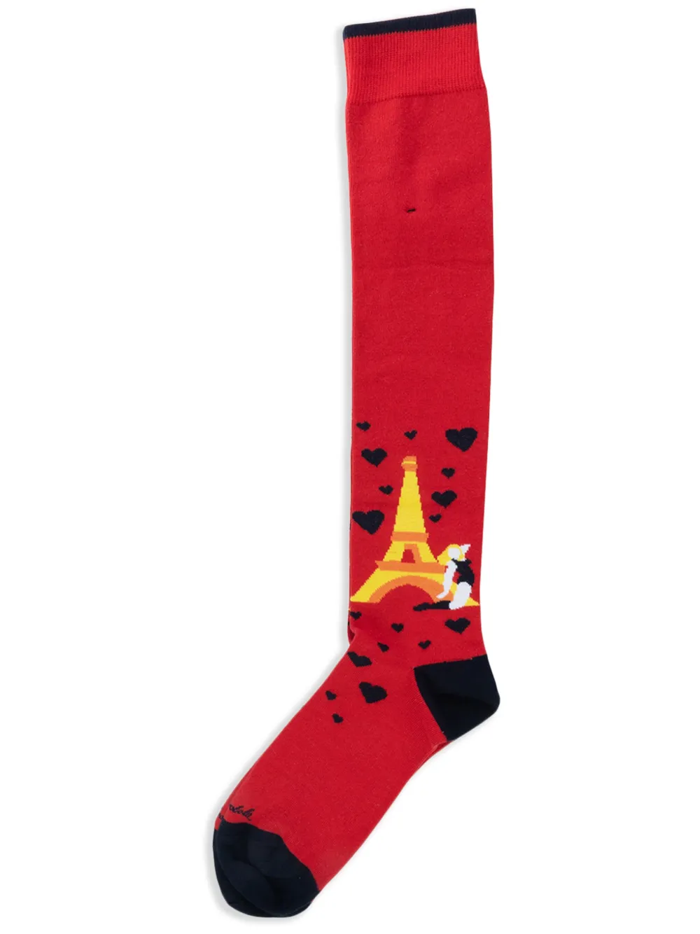 Alto Milano Patterned-jacquard Socks In Red