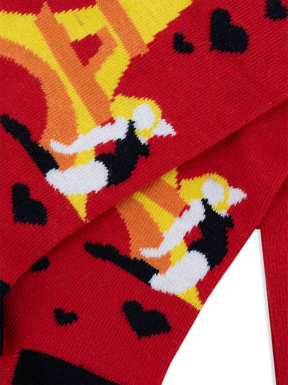 Alto Milano Patterned-jacquard Socks In Red