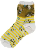 alto milano patterned-jacquard socks - Brown