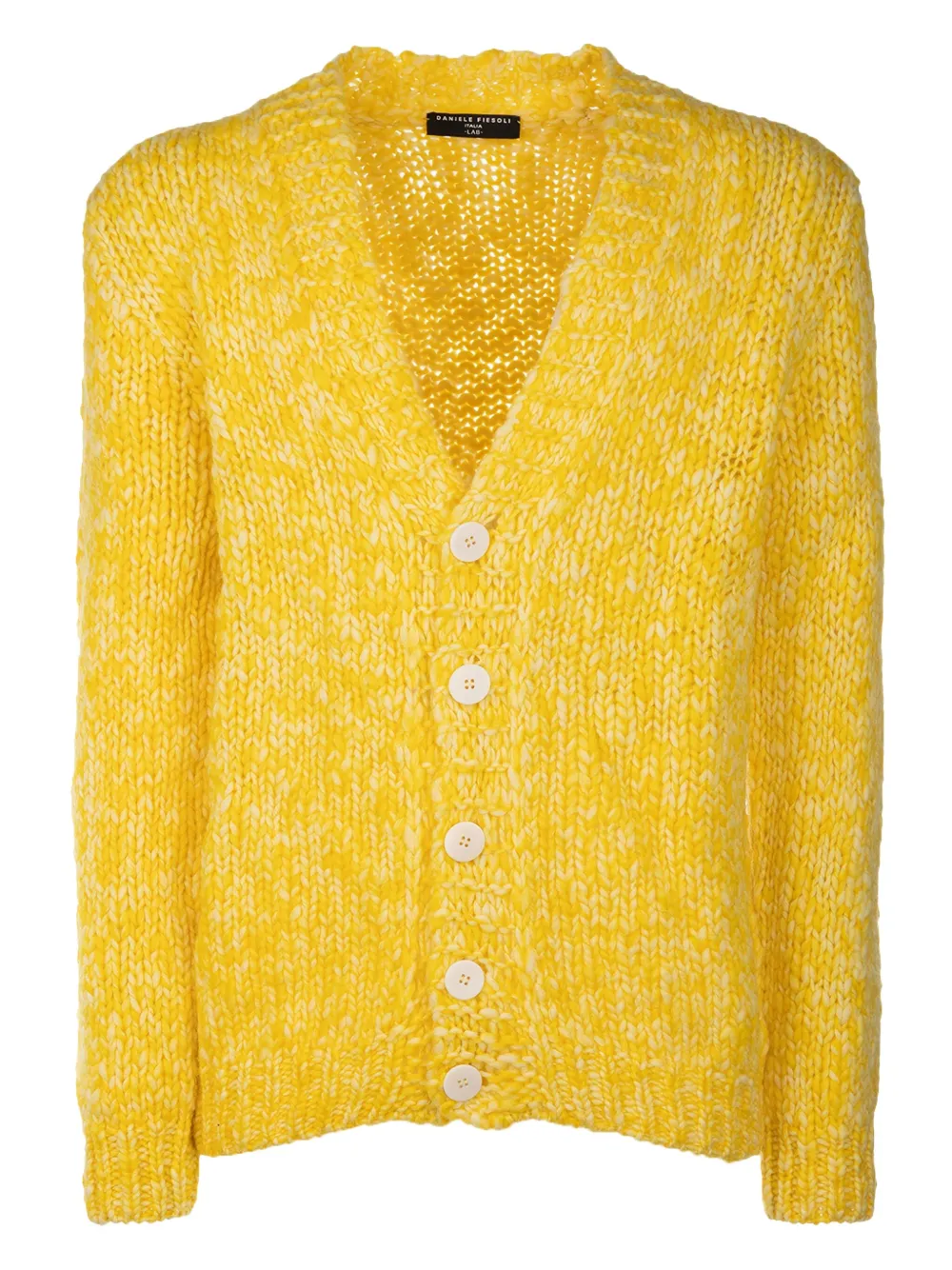 V-neck wool cardigan