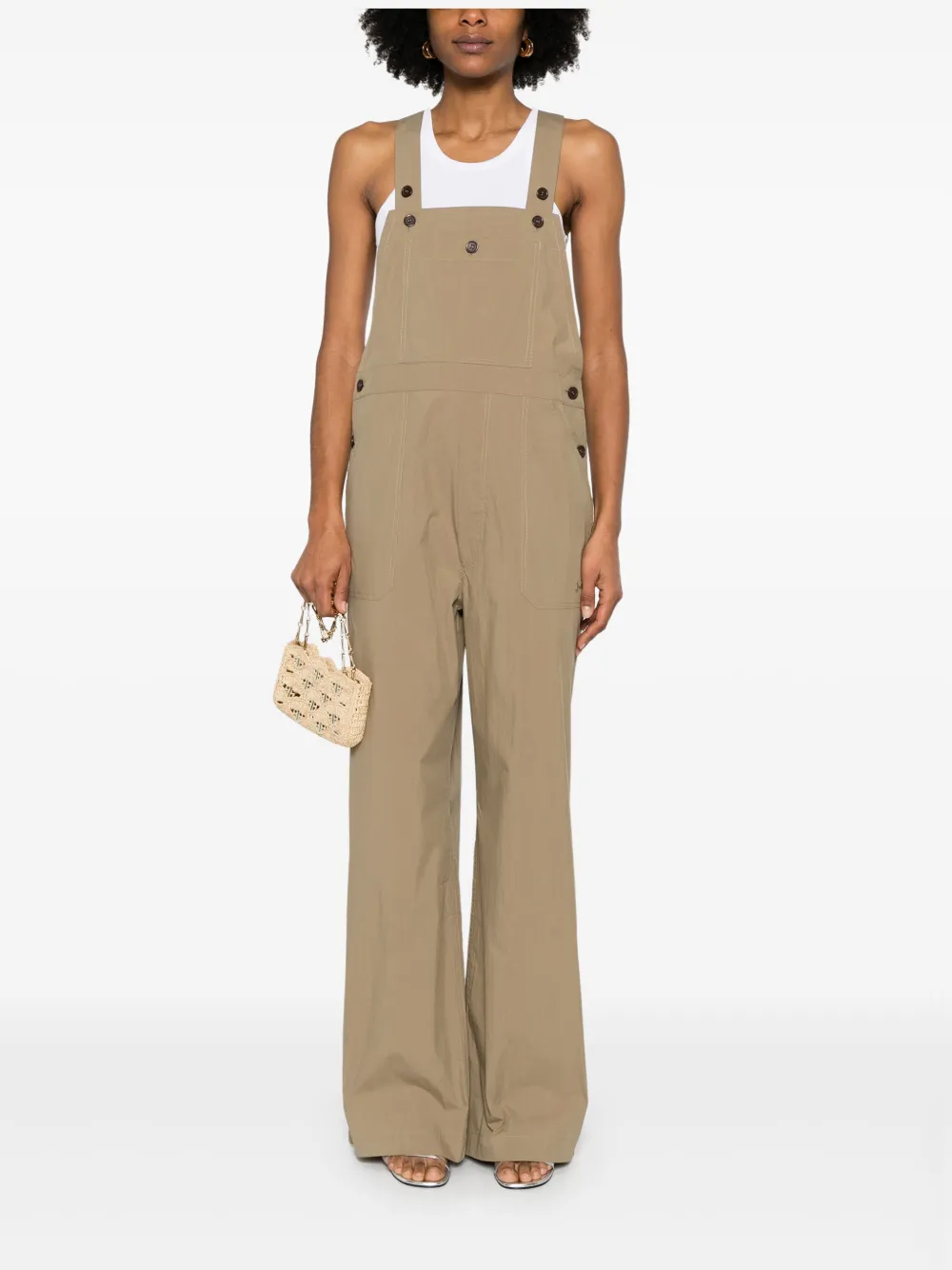 P.A.R.O.S.H. Popeline jumpsuit - Beige