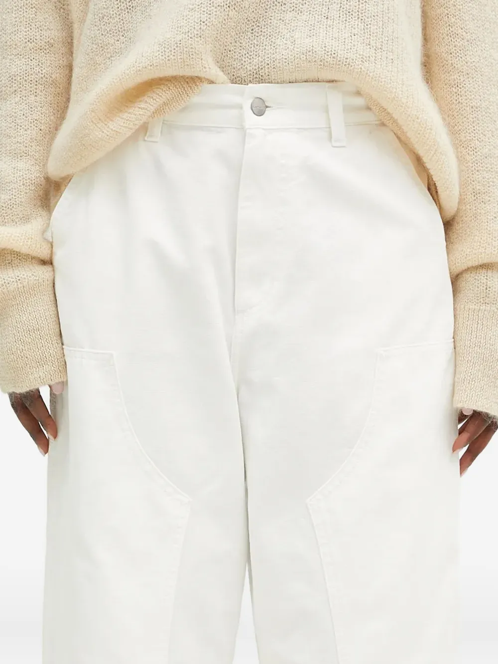 Carhartt WIP Brandon denim met opgestikte zak Wit