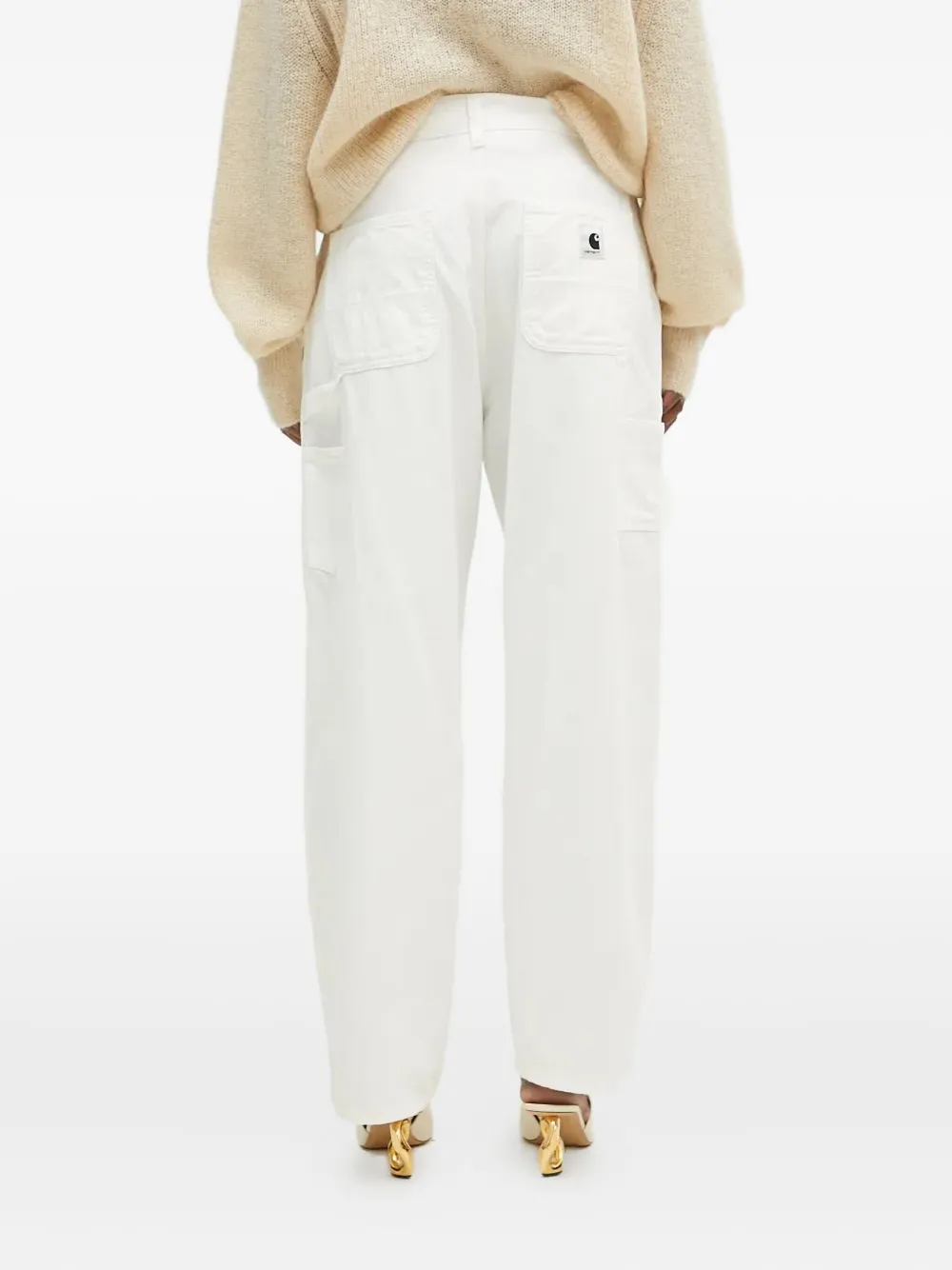 Carhartt WIP Brandon denim met opgestikte zak Wit