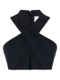 Seafarer cross-neck zip top - Blue