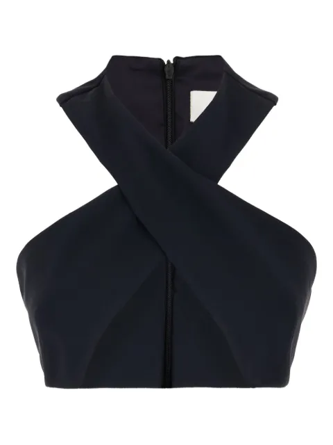 Seafarer cross-neck zip top