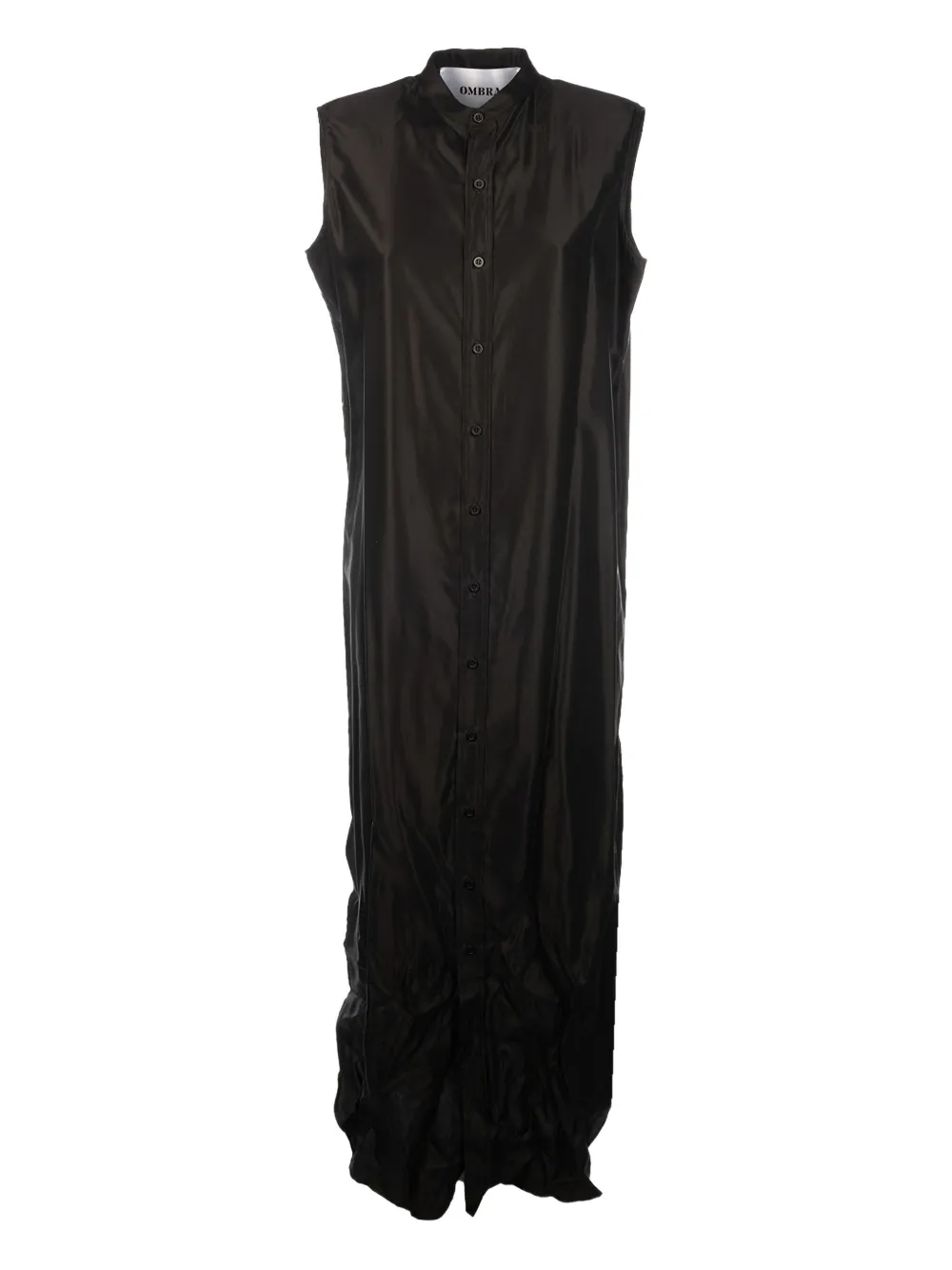 OMBRA MILANO sleeveless button-fastening shirt dress | Black | Image 1