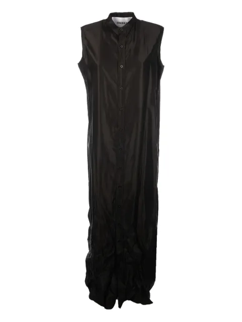 OMBRA MILANO sleeveless button-fastening shirt dress