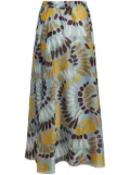 jucca approved printed-pattern skirt - Blue