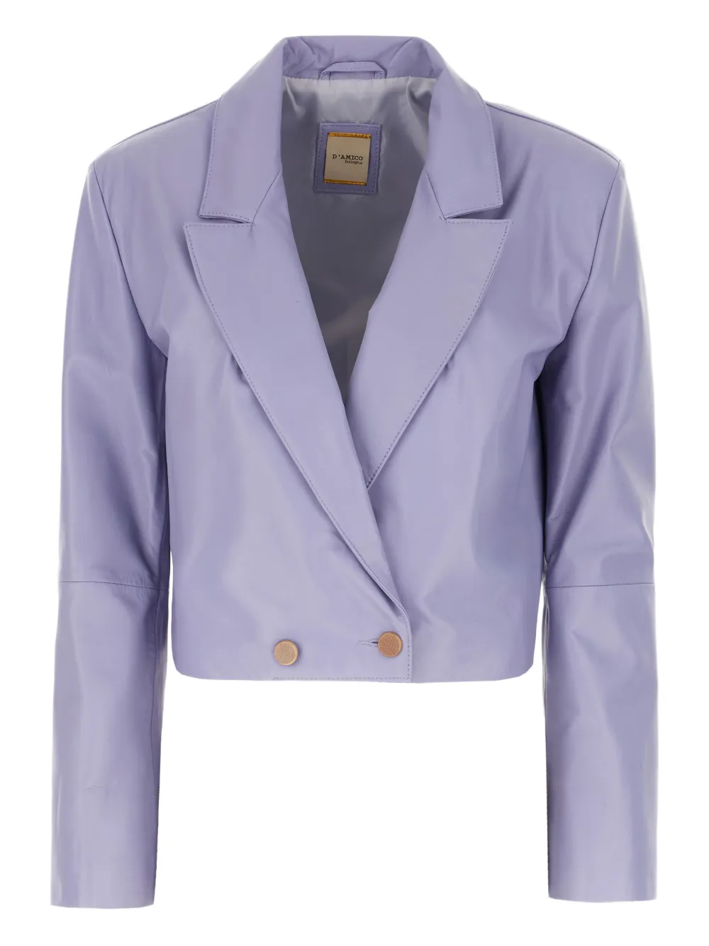 D'amico double-breasted cropped jacket | Purple | Image 1