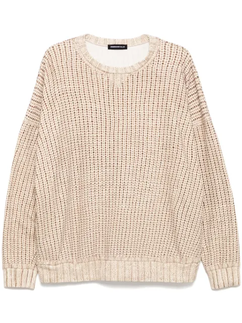 Undercover fake knit printing sweater