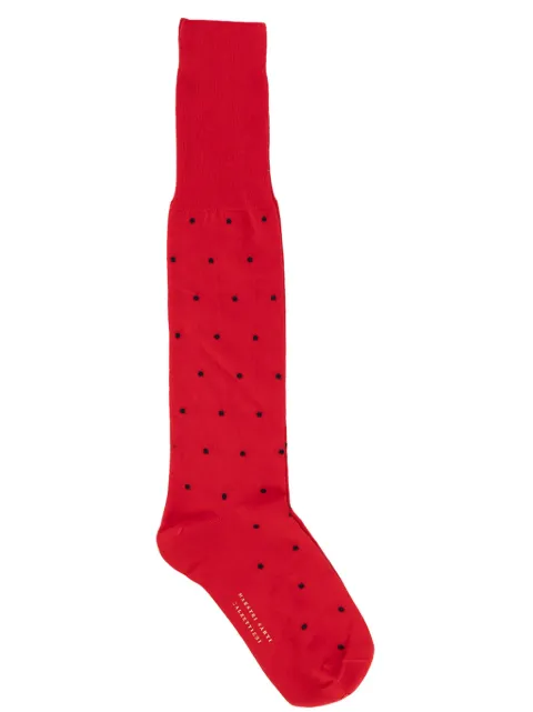 alto milano polka-dot socks