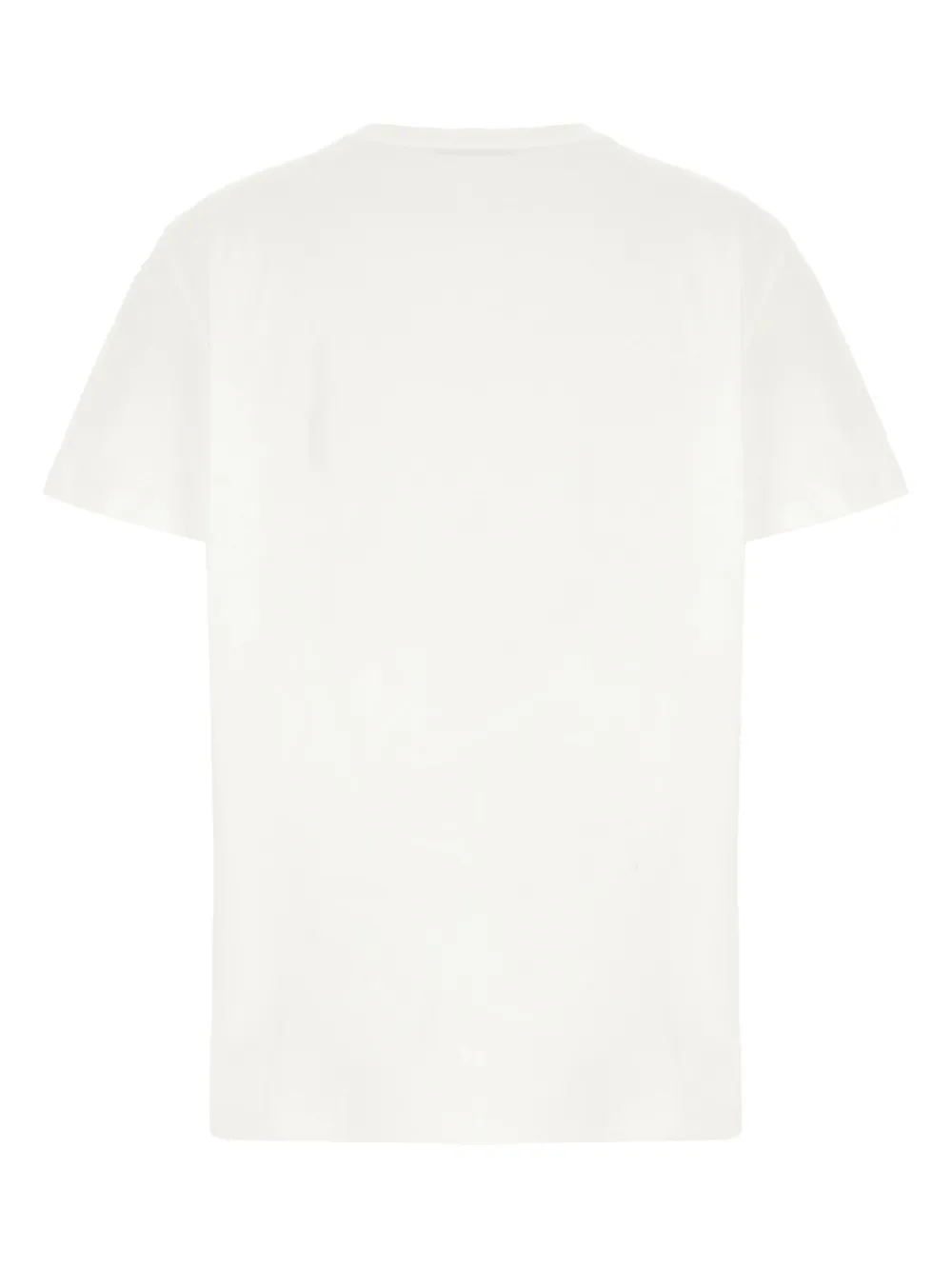 Max Mara Embroidered Cotton Short Sleeve T-shirt In 白色