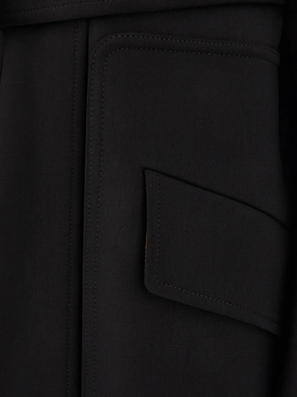 Max Mara Mantel met ceintuur Zwart