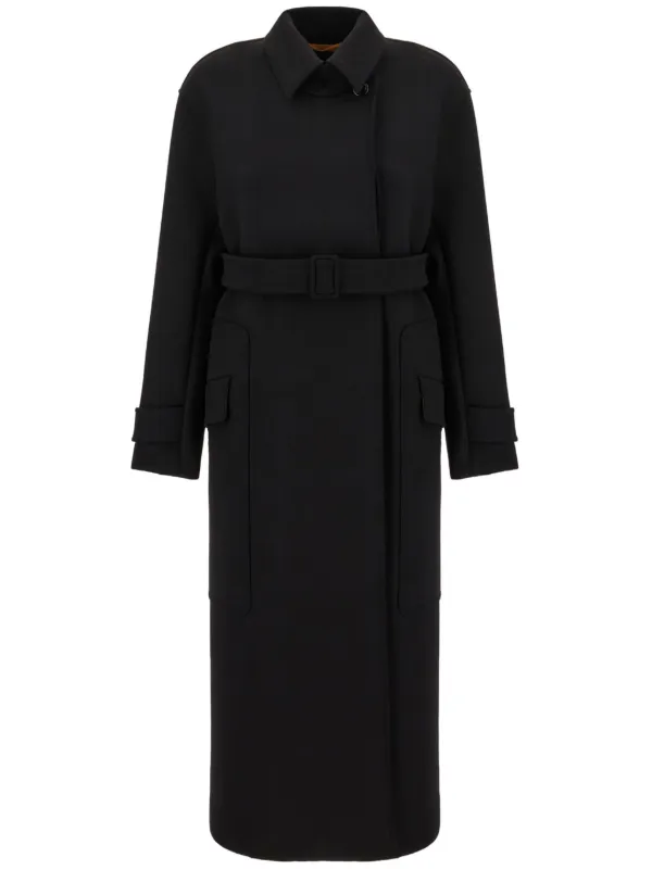 売り たい MaxMara ブラック ロングコート 【公式通販】