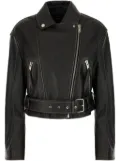 Weekend Max Mara leather jacket - Black