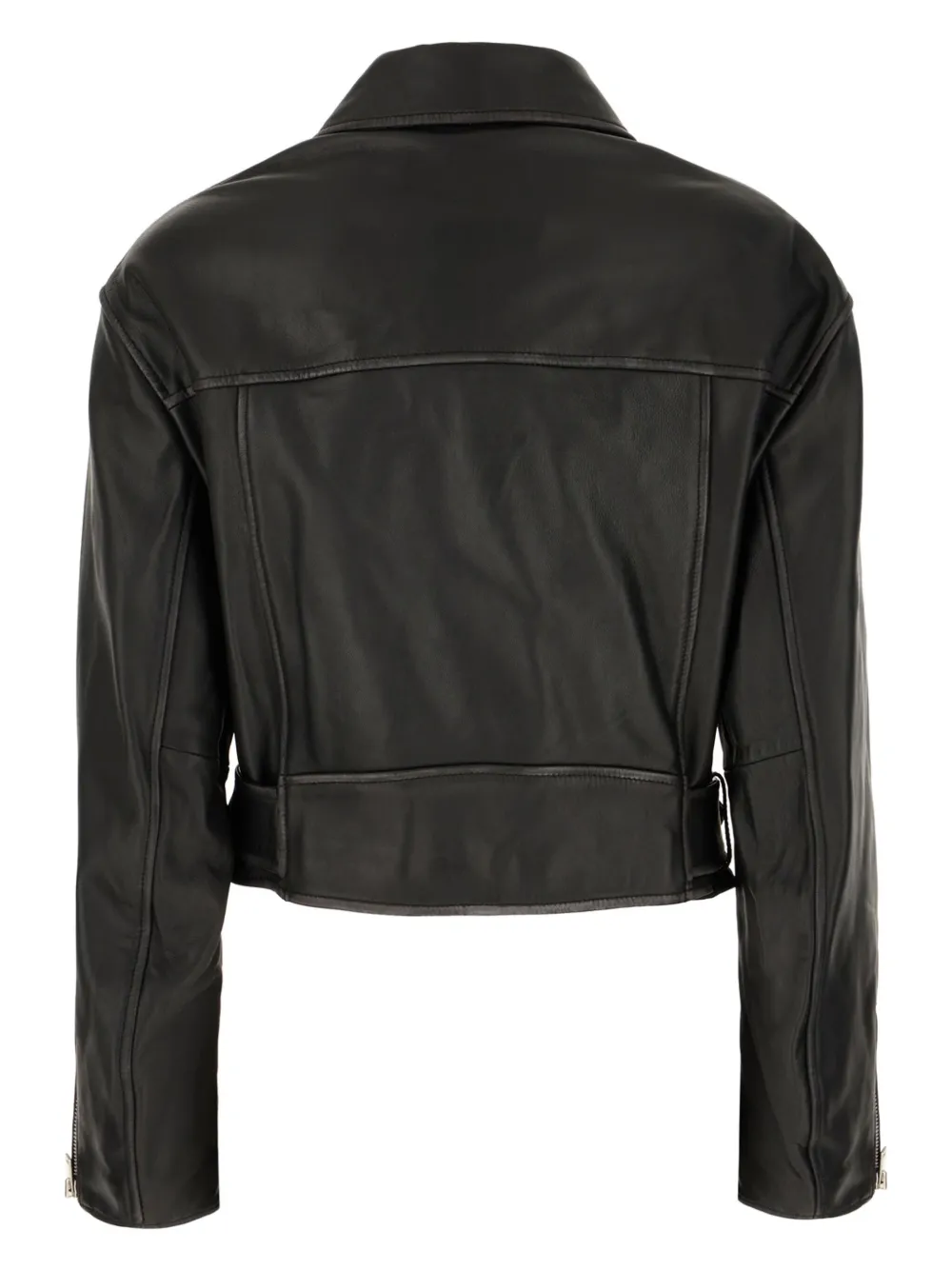 Weekend Max Mara Leather Jacket In Black