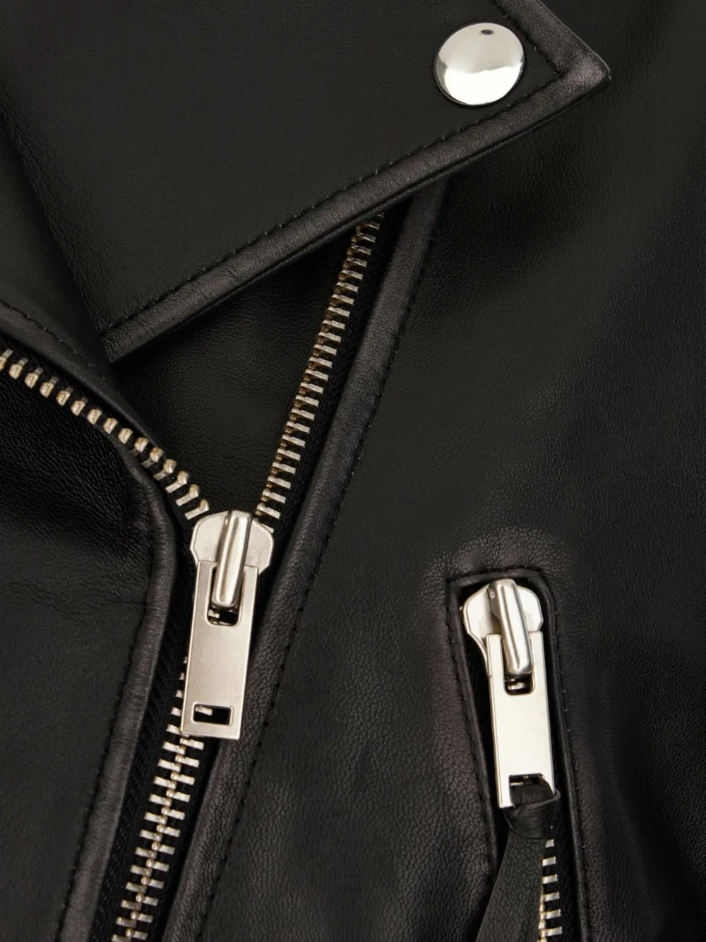 Weekend Max Mara Leather Jacket In Black