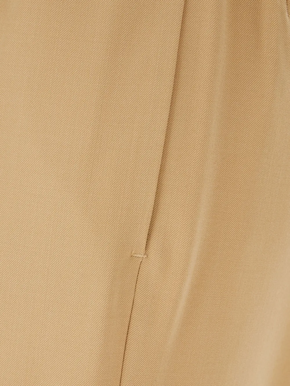 Weekend Max Mara Broek met elastische tailleband Beige