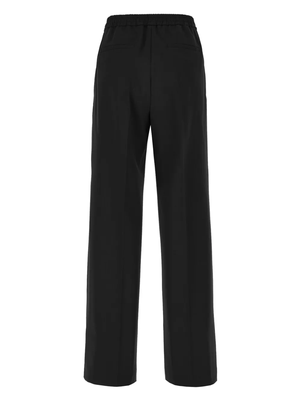 Weekend Max Mara Broek met elastische tailleband Zwart