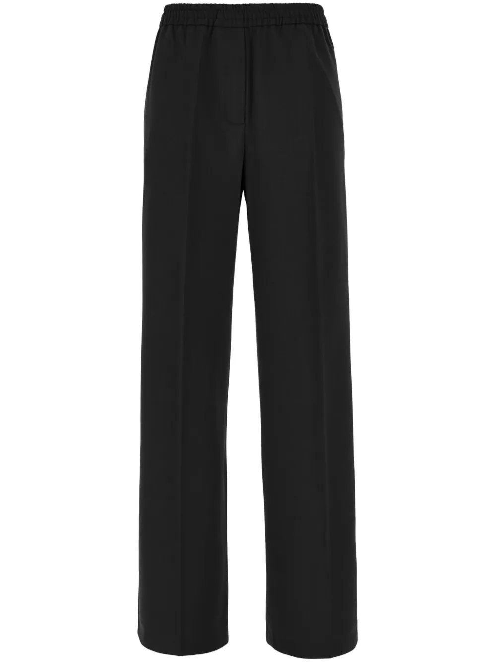 Weekend Max Mara Broek met elastische tailleband Zwart