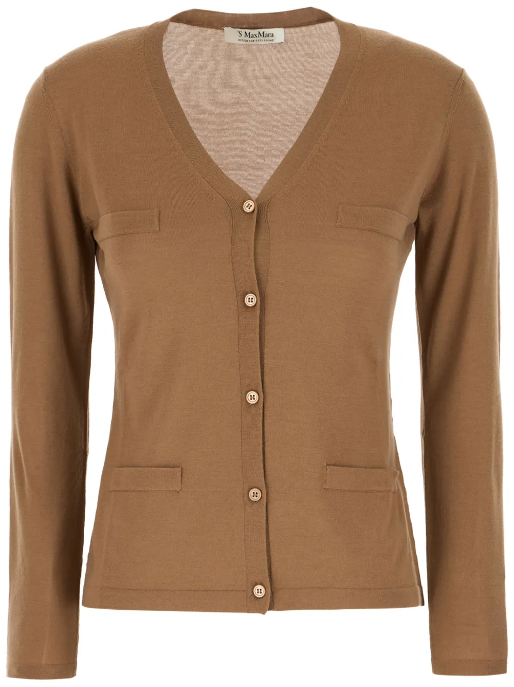 Max Mara Wollen vest Bruin