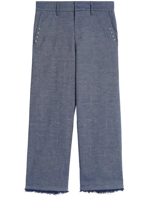 Max Mara frayed trousers 