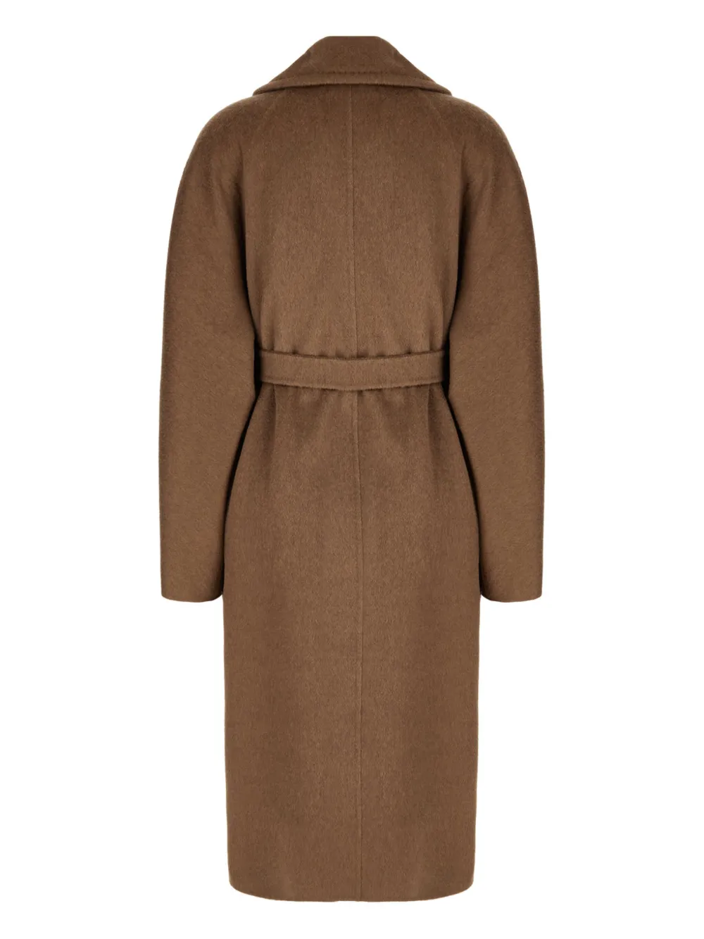 Max Mara Mantel met ceintuur - Bruin