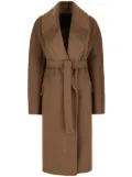 Max Mara belted long coat - Brown