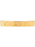 CHANEL Pre-Owned 1997 logo hair clip - Gold