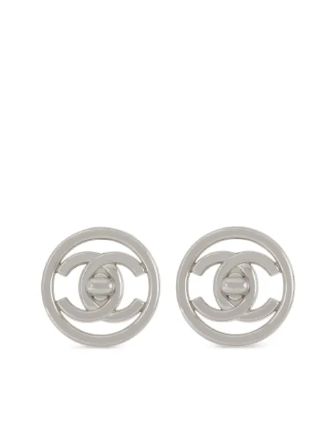 CHANEL Pre-Owned 1997 CC Turnlock clip-on earrings