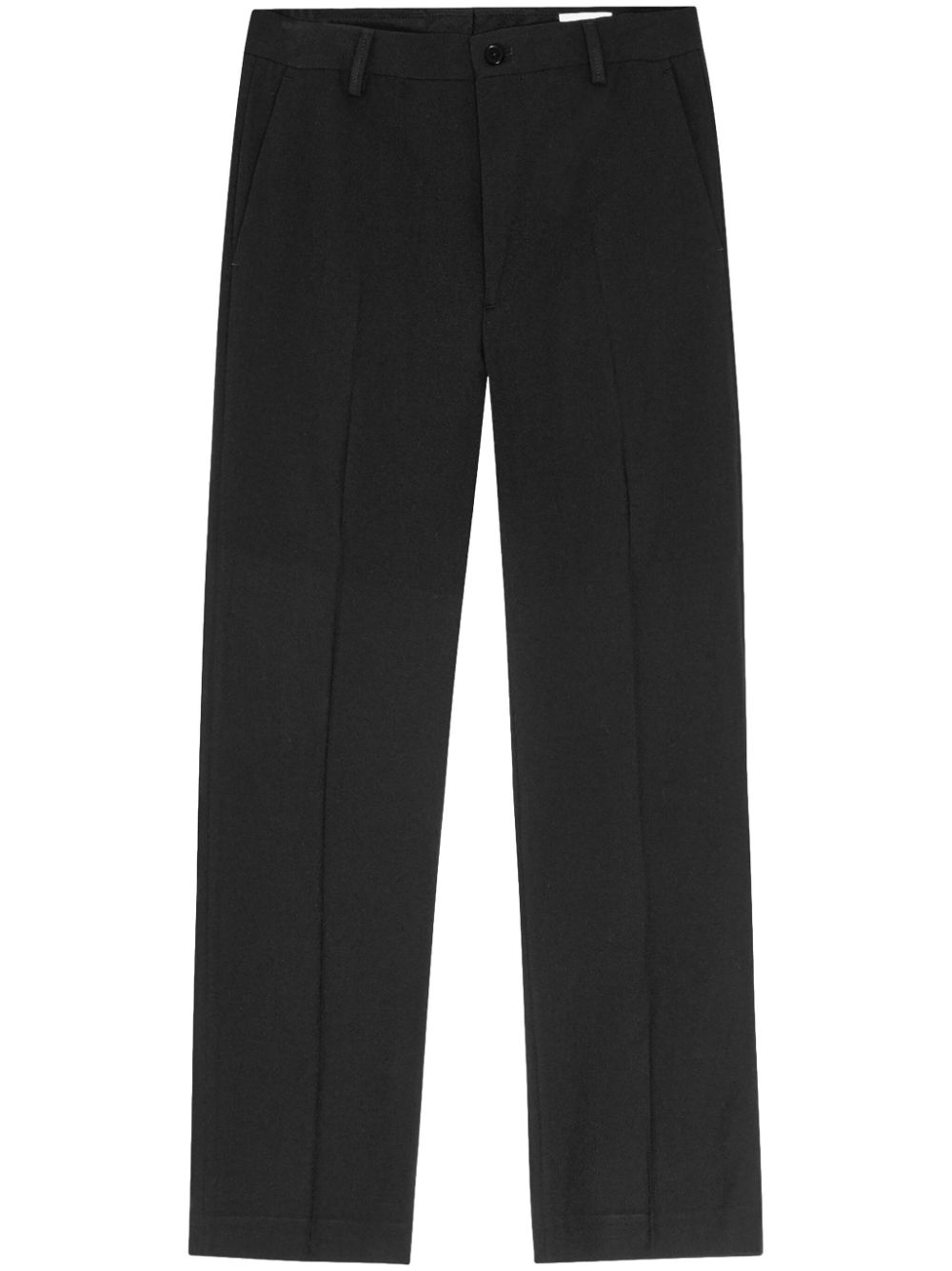 mid-rise tailored trousers