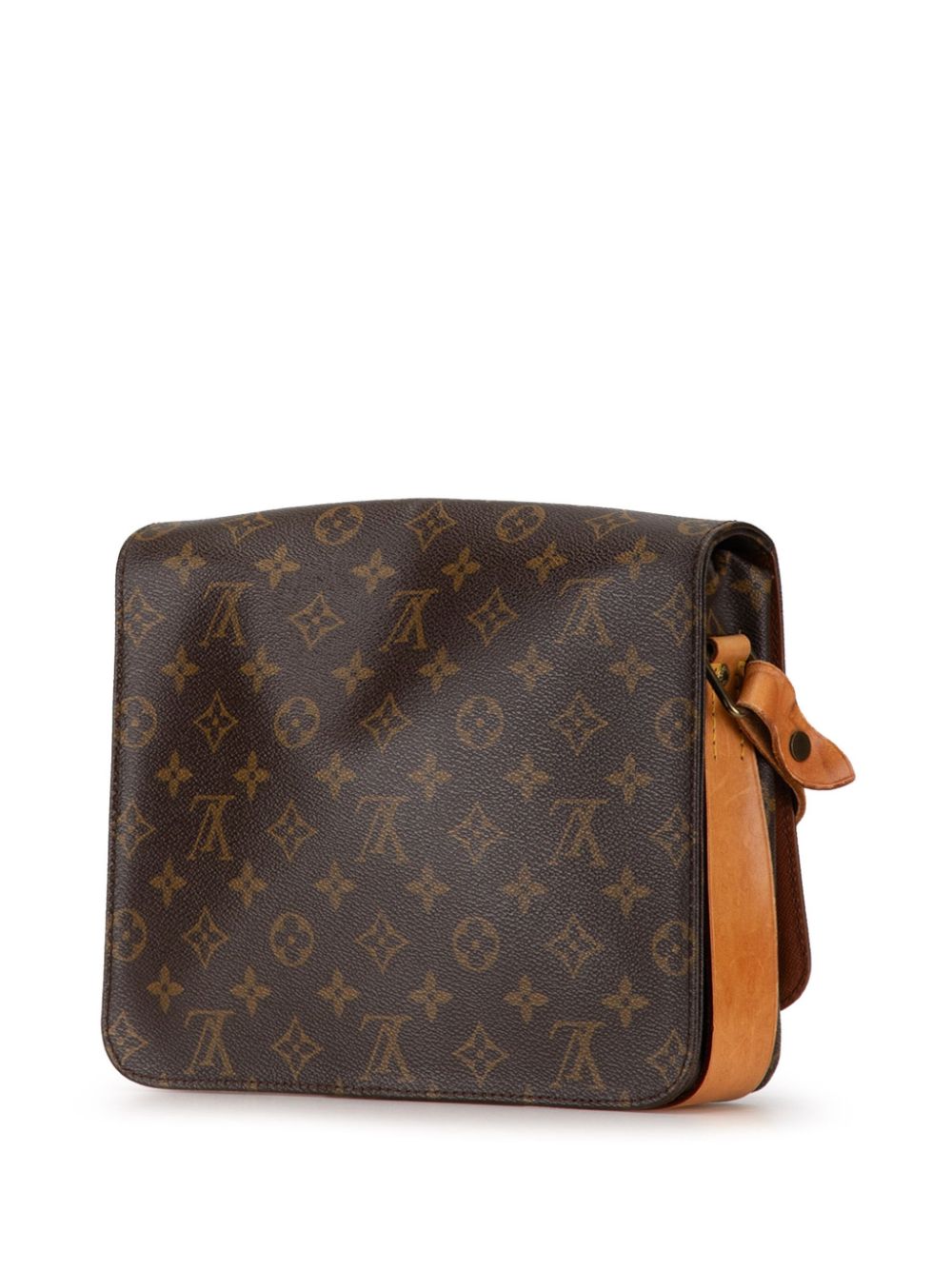 Louis Vuitton Pre-Owned 1990 Monogram Cartouchiere GM crossbody bag - Bruin