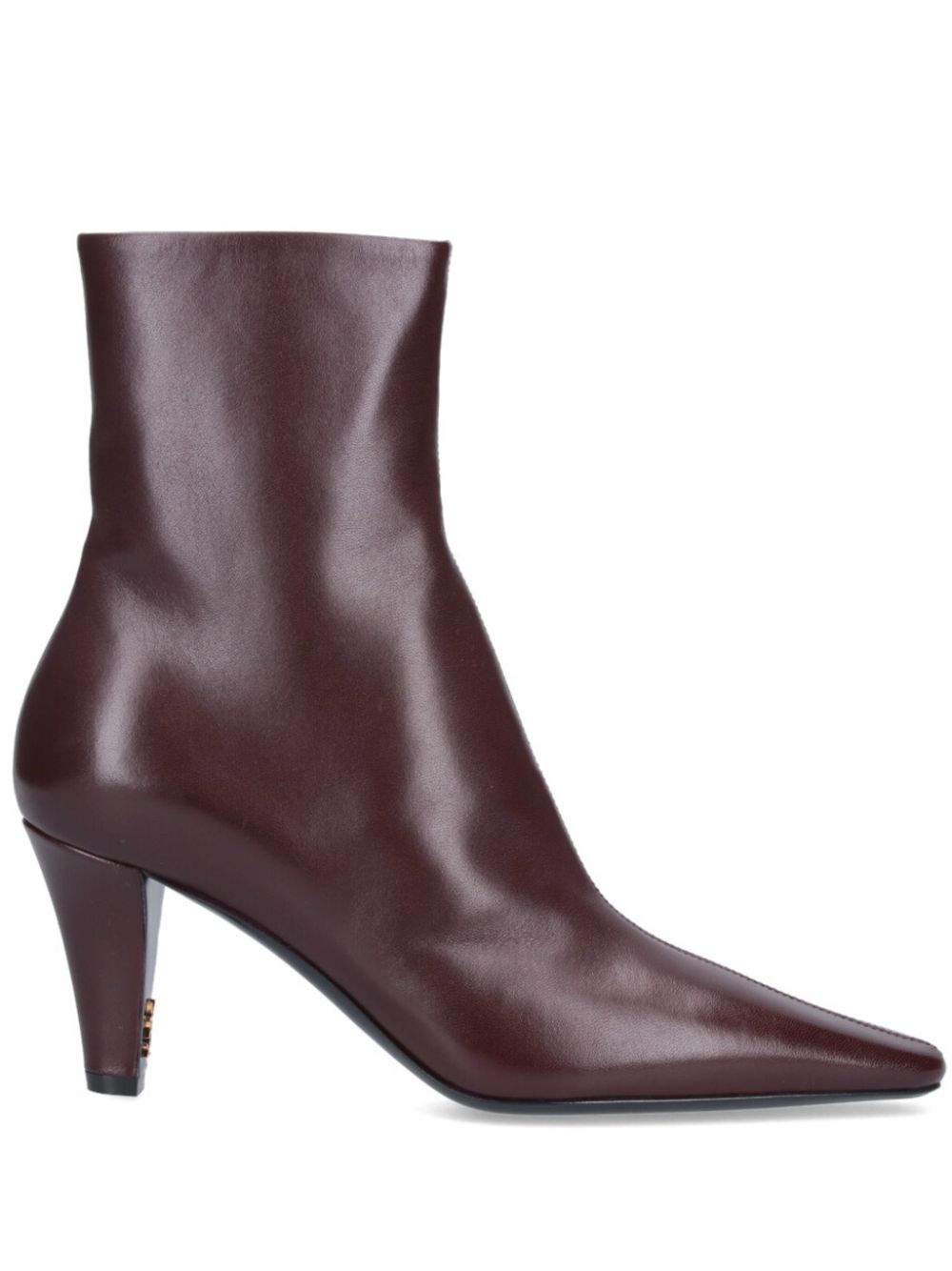 Saint Laurent leather boots Brown