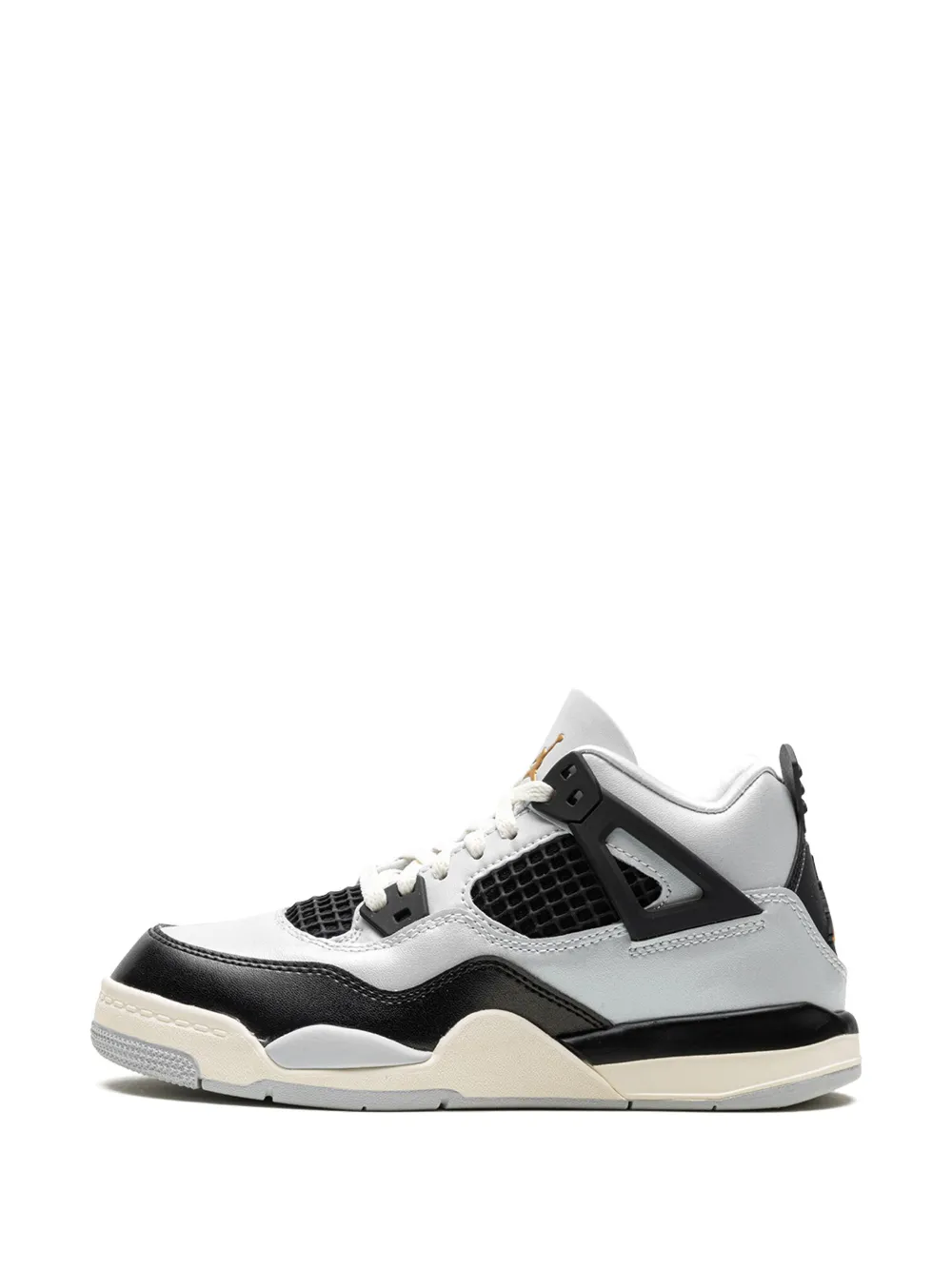 Shop Jordan Air 4 Retro "platinum Gold" Sneakers In Grey