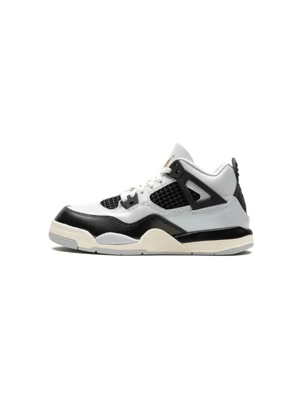 Jordan Kids Air Jordan 4 Retro Platinum Gold Grey FARFETCH UK