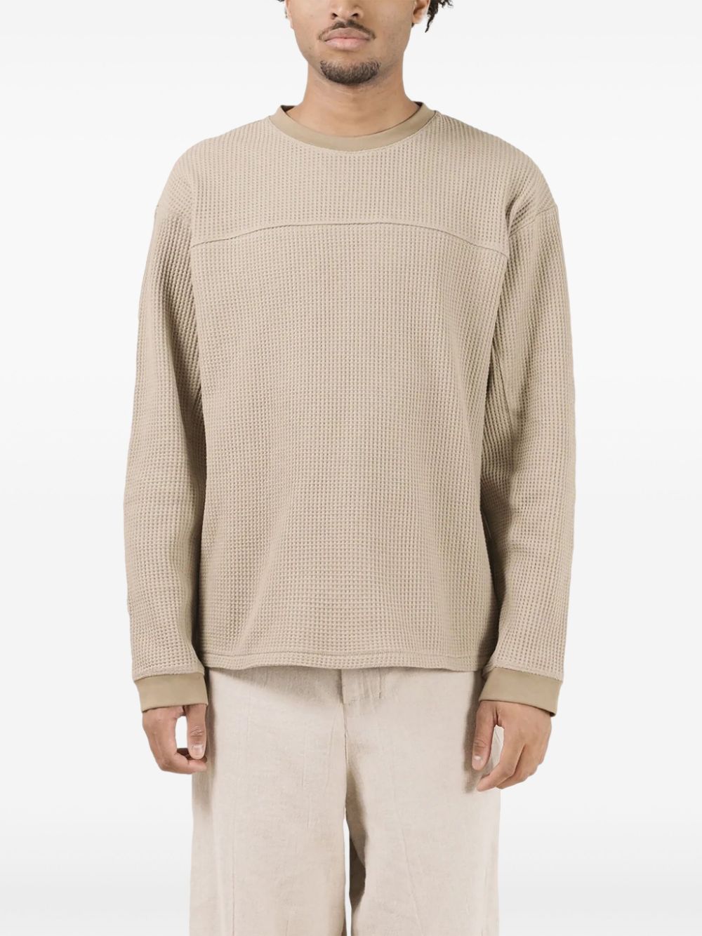 Satta waffle-knit jumper - Neutrals