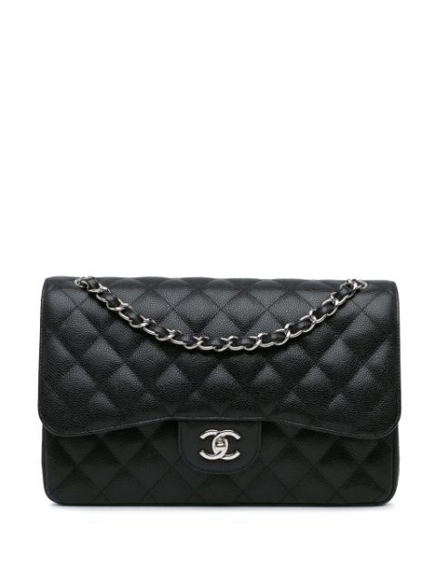 CHANEL 2010-2011 Jumbo Classic Caviar Double Flap shoulder bag Women