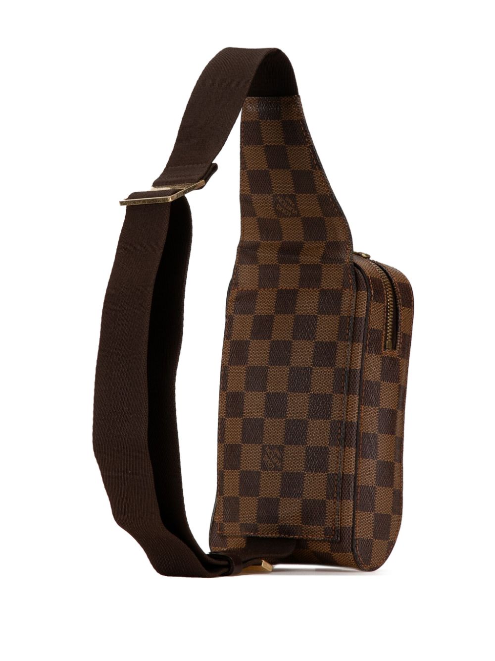 Louis Vuitton Pre-Owned 2002 Damier Ebene Geronimos crossbody bag - Bruin